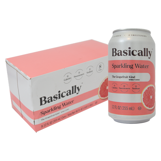 Basically Grapefruit Sparkling Water - 8pk