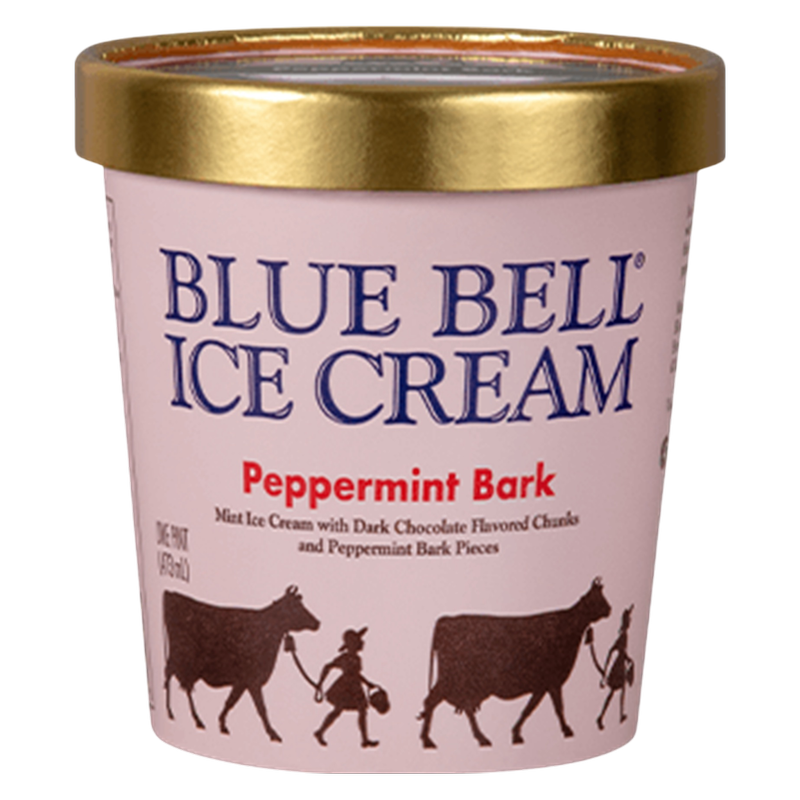 Blue Bell Peppermint Bark Ice Cream, 16oz.