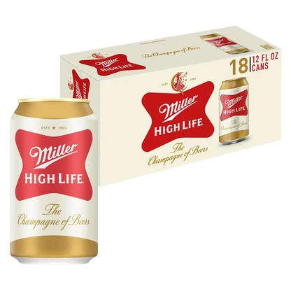 Miller High Life 18pk 12oz Can 4.6% ABV
