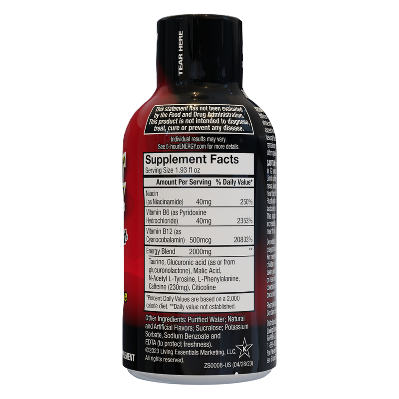 5-hour ENERGY Shot Extra Strength Berry 1.93oz Btl
