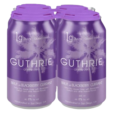 Guthrie Ciderworks Blackberry Currant 4pk 12oz