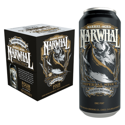 Sierra Nevada Brewing Barrel-Aged Narwhal Stout 4pk 16oz Can