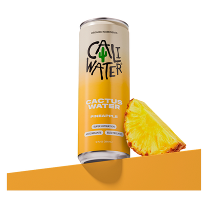 Caliwater Pineapple Cactus Water 12 oz can