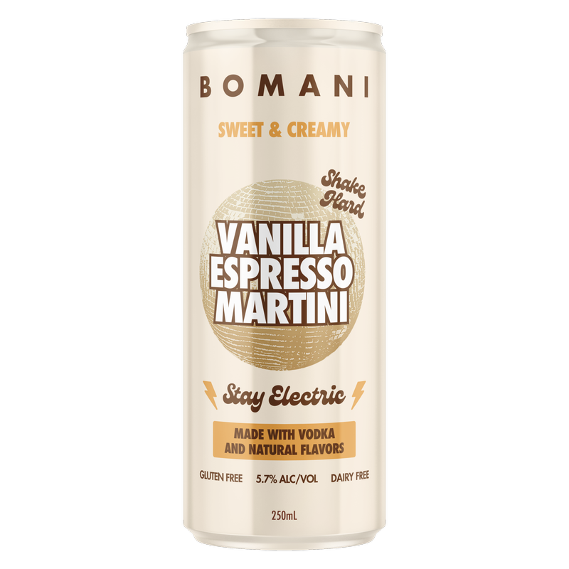 Bomani Vanilla Espresso Martini 4pk 250ml Can