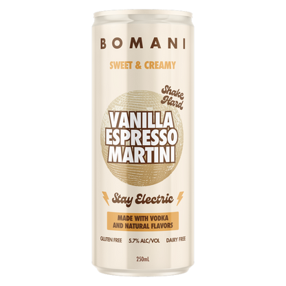 Bomani Vanilla Espresso Martini 4pk 250ml Can