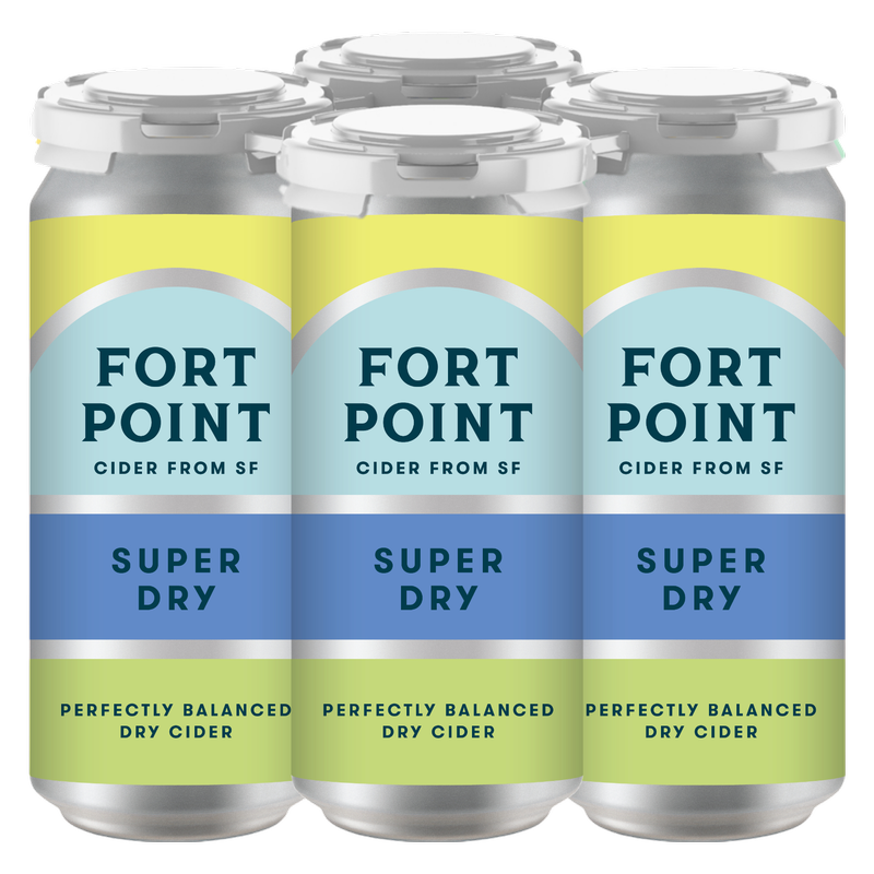 Fort Point Super Dry Cider 4pk 16oz Can