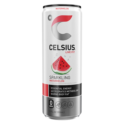 CELSIUS Sparkling Watermelon Essential Energy Drink 12oz Can