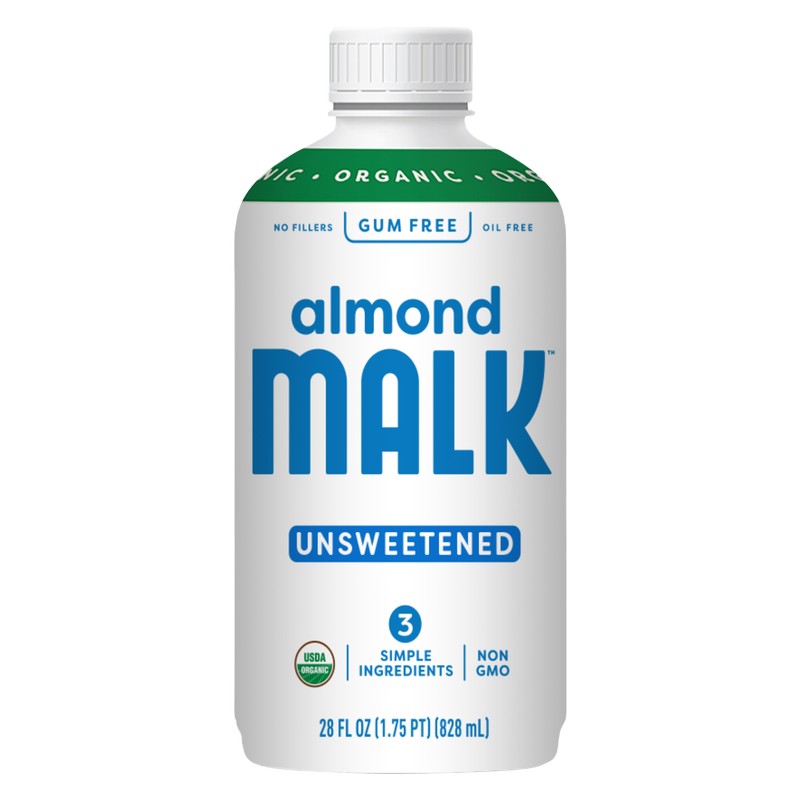 MALK Unsweetened Almond 28oz Btl