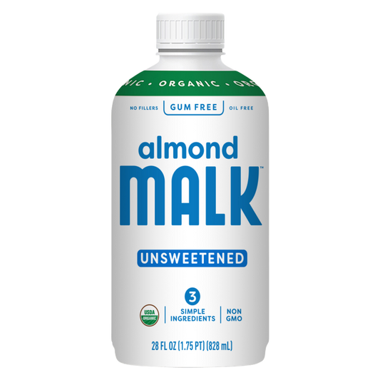 MALK Unsweetened Almond 28oz Btl