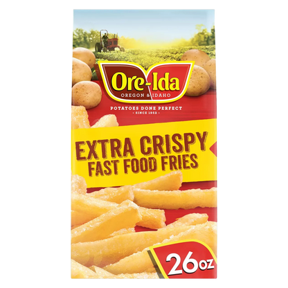 Ore Ida Extra Crispy Fast Food Fries, 26oz