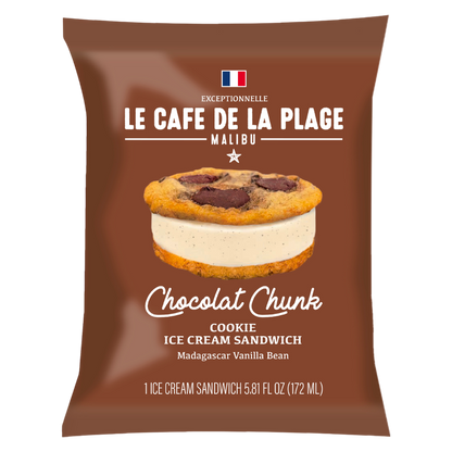Le Cafe De La Plage Chocolat Cookie Ice Cream Sandwich 5.81oz
