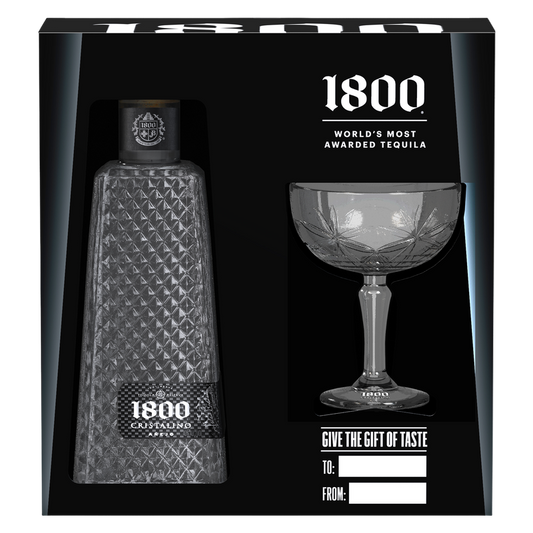 1800 Cristalino Gift Set 750ml (80 Proof)