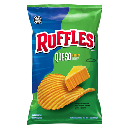Ruffles Sabritas Queso Potato Chips 8oz