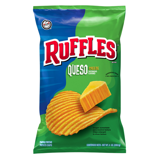 Ruffles Sabritas Queso Potato Chips 8oz