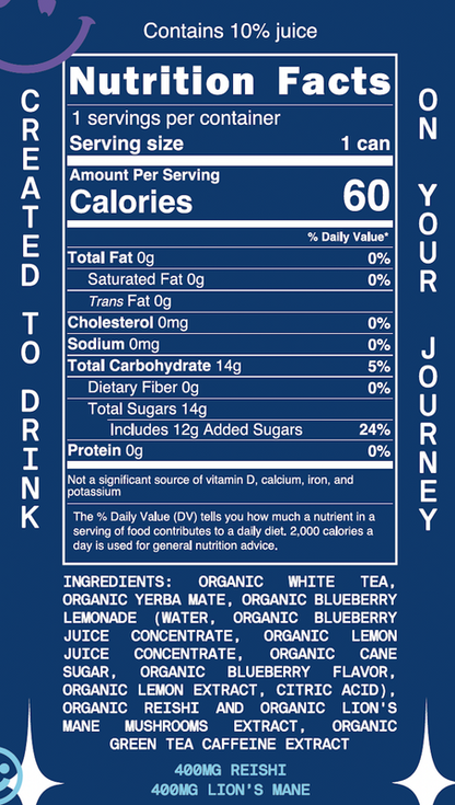 Space Tea Blueberry Boost 12oz Can