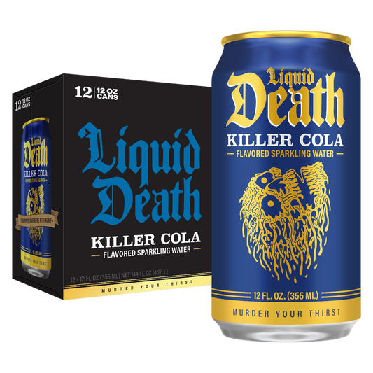 Liquid Death Killer Cola Sparkling Water 12pk 12oz Can