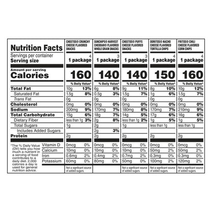 Frito Lay Snacks Cheesy Mix Variety 17.625 18ct