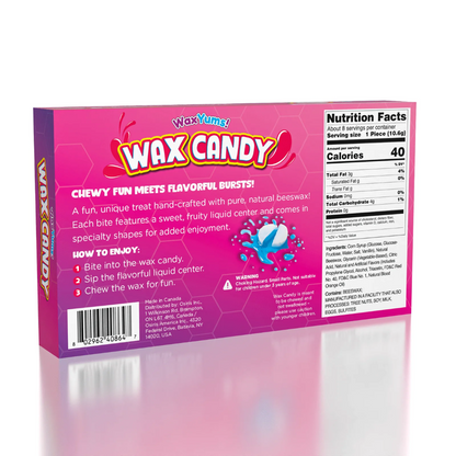 Waxyums! Wax Candy with Fruity Center, 3 oz