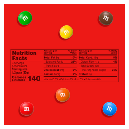 M&M's Peanut Butter Milk Chocolate Candies Share Size 2.83oz