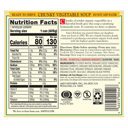 Amy's Organic Chunky Vegetable Soup 14.3oz
