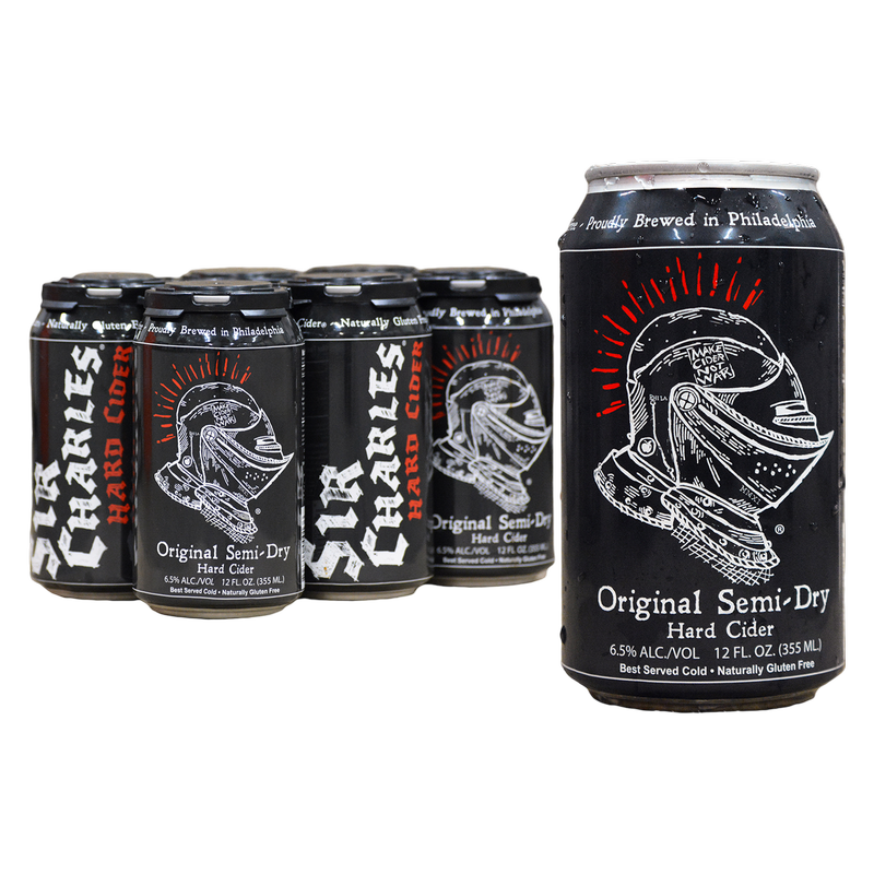 Sir Charles Original Semi-Dry Cider 6pk 12oz Can 6.5% ABV