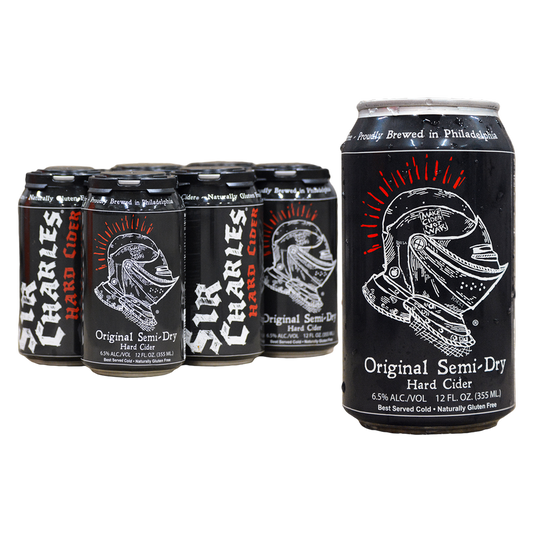 Sir Charles Original Semi-Dry Cider 6pk 12oz Can 6.5% ABV