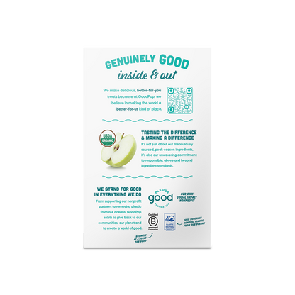 GoodPop Green Apple Junior Pops 6 ct