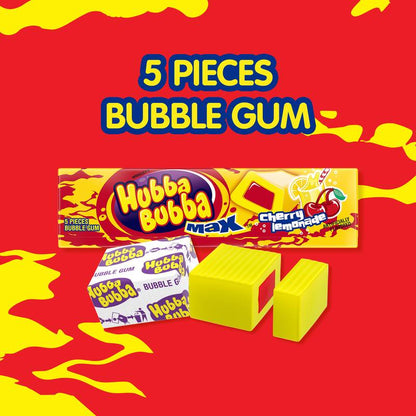 HUBBA BUBBA MAX Cherry Lemonade Bubble Gum, 5 ct