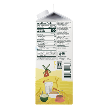 Chobani Oat Milk Plain 52oz Ctn