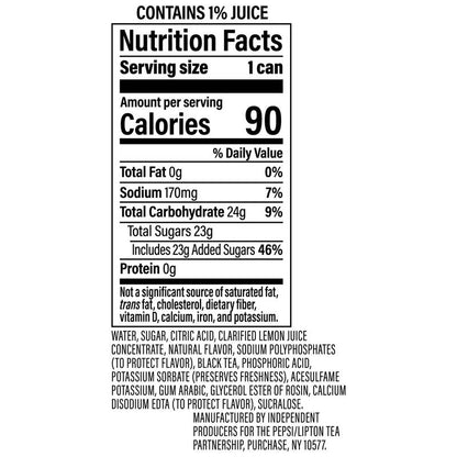 Lipton Fusions Pineapple Mango Lemonade 16oz Can