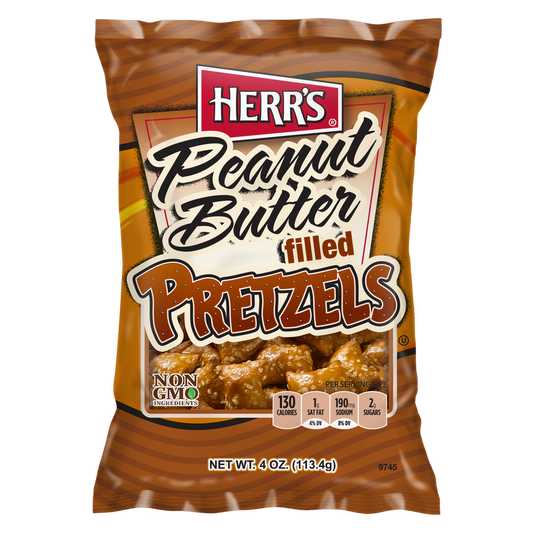 Herr's Peanut Butter Filled Pretzels, 4 oz