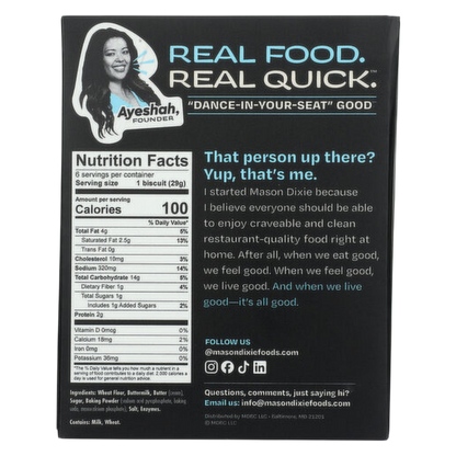 Mason Dixie Mini Buttermilk Biscuits 6ct