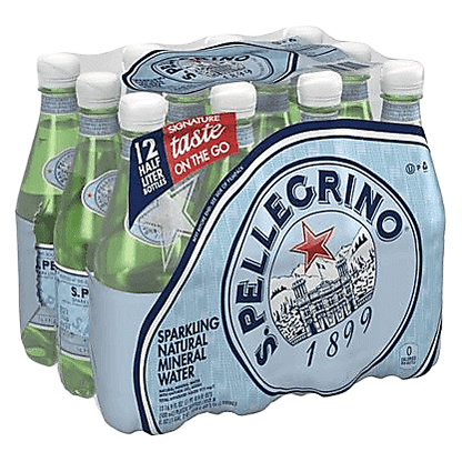 San Pellegrino Sparkling Mineral Water 12pk 500ml Btl