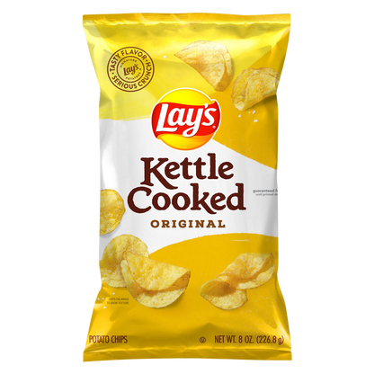 Lay's Kettle Cooked Original Potato Chips 8oz