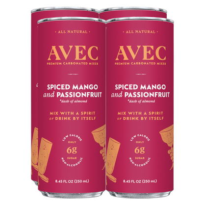 AVEC Spiced Mango and Passion Fruit 4pk 8.5oz Can