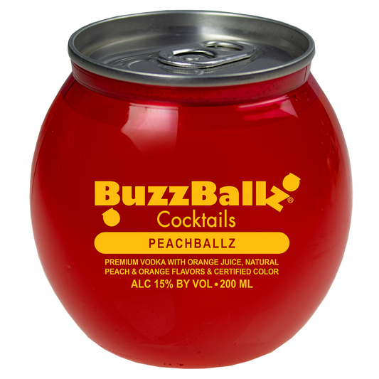 BuzzBallz Cocktails Peachballz 200ml(30 Proof)