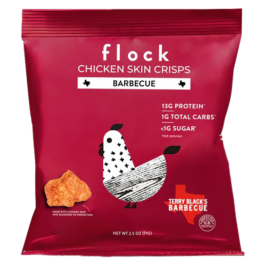 Flock Terry Black's BBQ Chicken Skin Chips 2.5oz