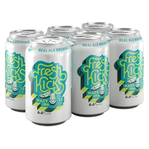 Real Ale Brewing Fresh Kicks Hazy IPA 6pk 12oz Can