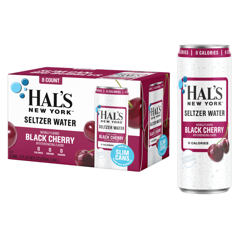 Hal's New York Black Cherry Seltzer 8pk 12oz Can