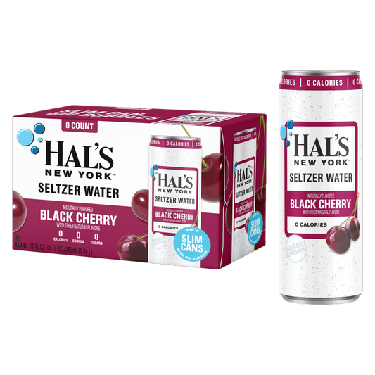 Hal's New York Black Cherry Seltzer 8pk 12oz Can