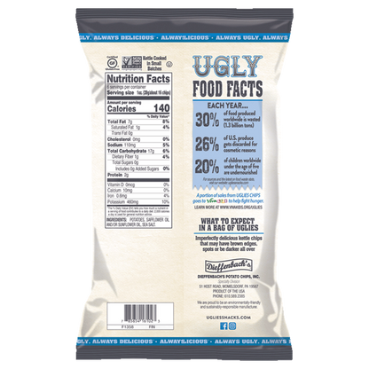 Uglies Original Sea Salt Kettle Cooked Potato Chips 6oz