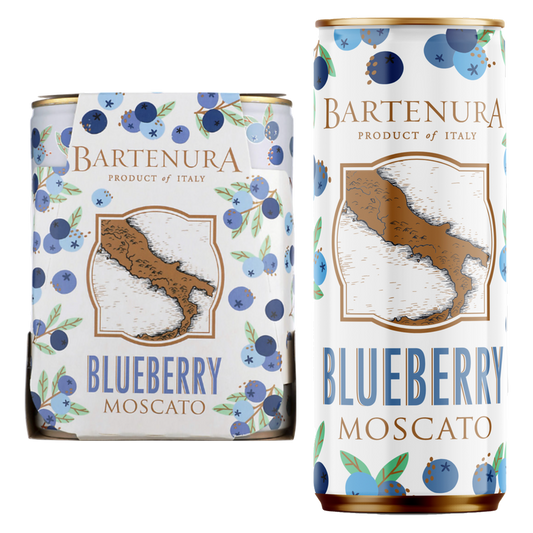 Bartenura Blueberry Moscato 4pk 250ml Can