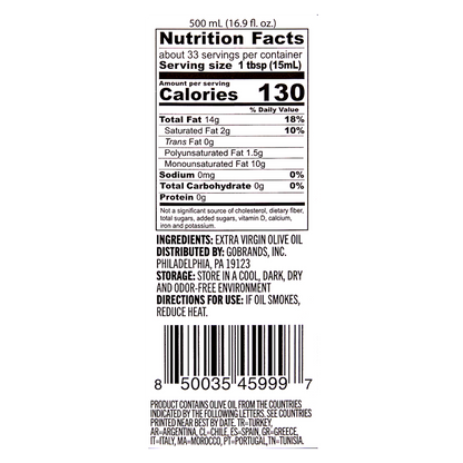 Basically Extra Virgin Olive Oil 16.9oz