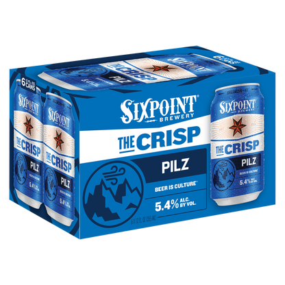 Sixpoint The Crisp 12oz 6pk Cans 5.4% ABV