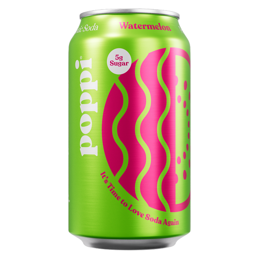 Poppi Prebiotic Soda Watermelon 12oz can