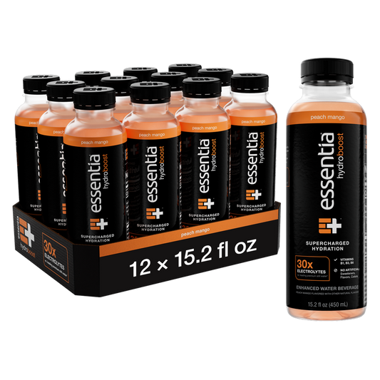 Essentia Hydroboost Mango Peach 12pk 15.2oz Bottle- XL