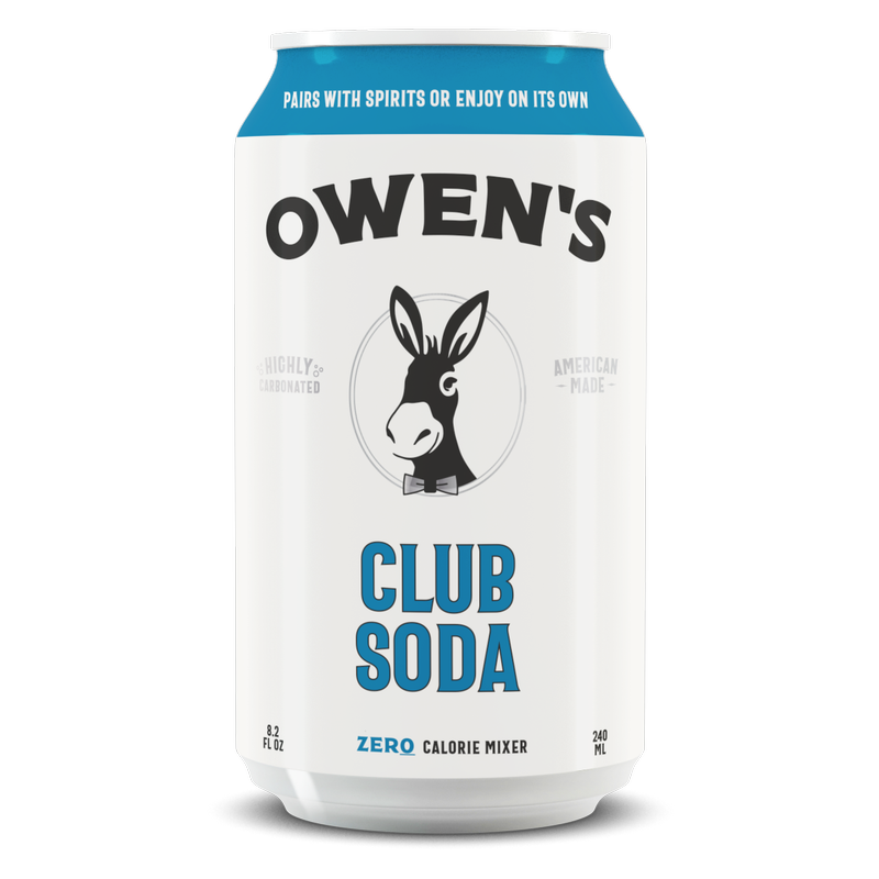 Owen's Club Soda 4pk 240ml Can
