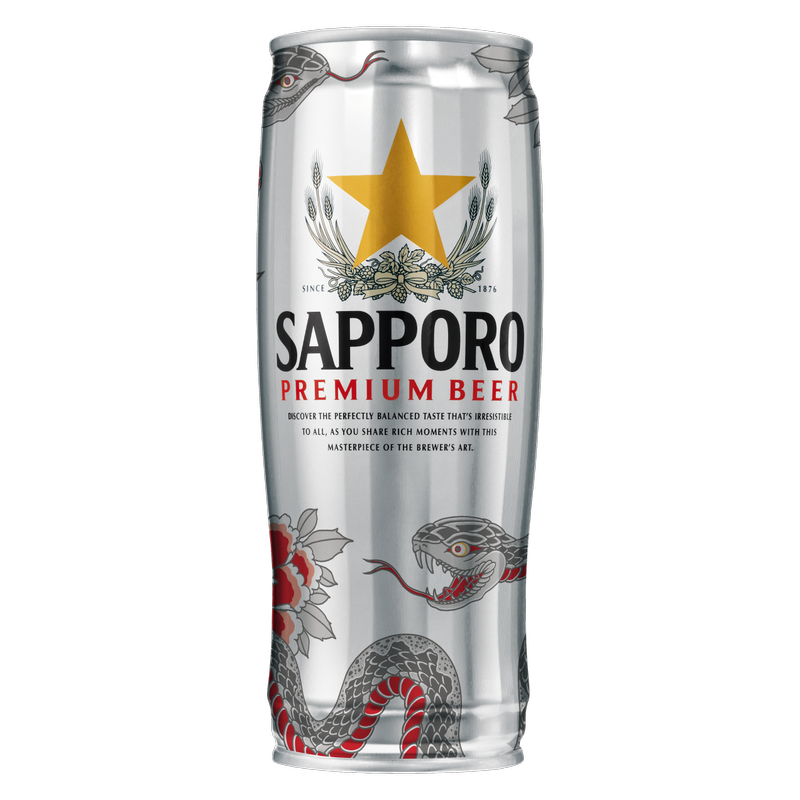 Sapporo Single 22oz Can 4.9% ABV