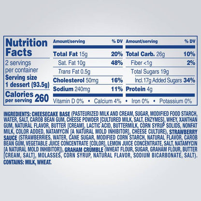 Philadelphia Strawberry Cheesecake Crumble  - 2ct/6.6oz