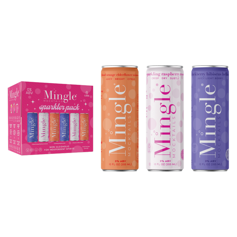 Mingle Mocktails Non-Alcoholic Sparkler Variety Pack 6pk 12oz Can